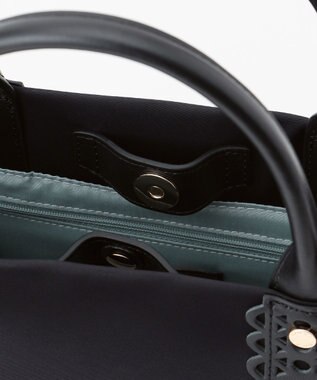 TOCCA 【大人百花掲載】LACE TOTE トートバッグ ブラック ナイロン系