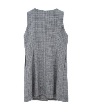 earth music&ecology ツイードミニワンピース Gray