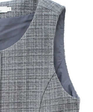 earth music&ecology ツイードミニワンピース Gray