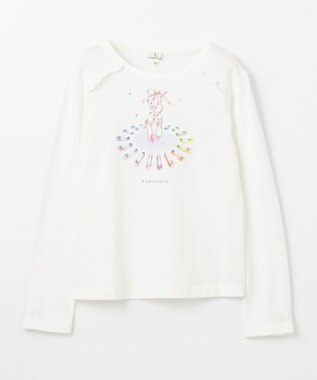 組曲 KIDS 【150-160㎝】プリマパレット Tシャツ オフホワイト系