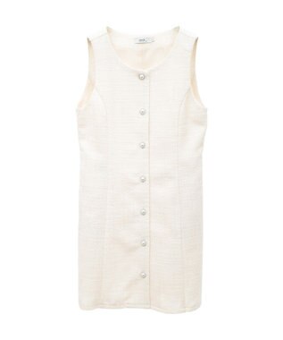 earth music&ecology ツイードミニワンピース Ivory