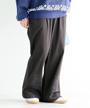 CRAFT STANDARD BOUTIQUE 刺繍入ツイルパンツ