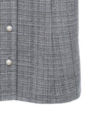 earth music&ecology ツイードミニワンピース Gray