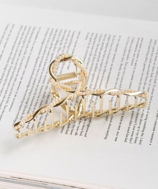 Phoebe 【WEB限定】ツイストパールバンスクリップ ホワイト