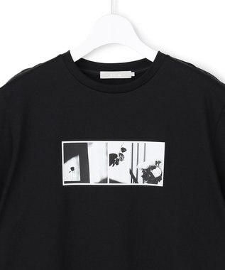 ICB クロップド ロゴTEE（フォトプリント） ブラック