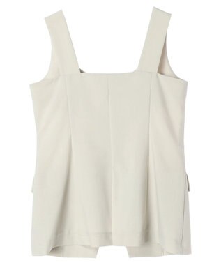 YECCA VECCA リネンライクビスチェベスト Light Beige