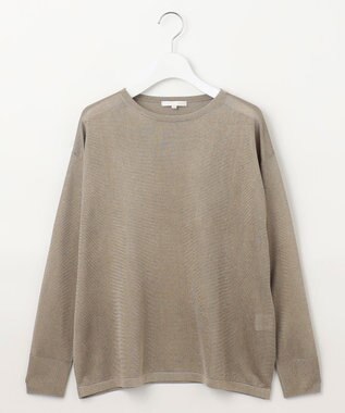 自由区 【洗える】シャイニールレックス ニット ベージュ