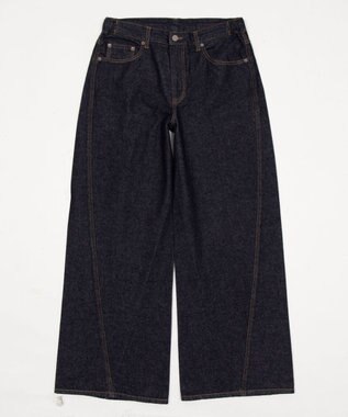 WEGO 【ユニセックス着用ITEM】カバーフィットフラップデニムパンツ デニムインディゴ
