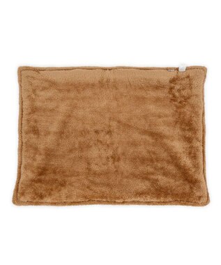 PET PARADISE リサとガスパール 遠赤外線 ボア マット 《カフェ柄》 ホワイト×ブラウン