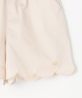 ANY KIDS 裾 スカラップパンツ ベージュ