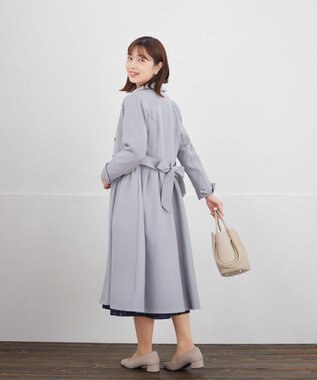 Tiaclasse L 【新色追加】ステンカラードレスコート グレー