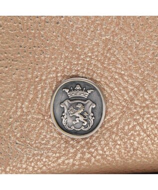 A.D.M.J. 【牛革】メタリックレザー/キューブトート21cm ゴールド