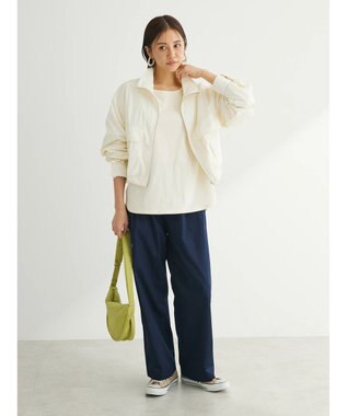 Green Parks ・ＥＬＥＮＣＡＲＥ　ＤＵＥ　スタンドナイロンブルゾン Ivory