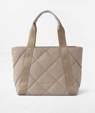 TOCCA 【撥水・A4サイズ対応】TRACE PAVE QUILT TOTE キルトバッグ ベージュ系