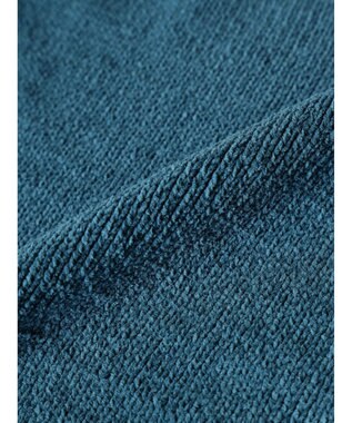 CRAFT STANDARD BOUTIQUE 洗えるモールニット配色プルオーバー Blue