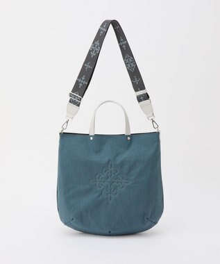 russet 《トートバッグ人気NO.1モデル》スリム2WAYトートバッグ <ナイロン>(CE-1404-WEB) BlueGray