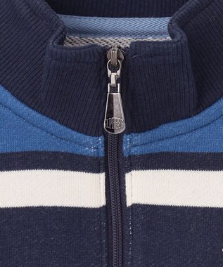 J.PRESS KIDS 【110-130cm】ハーフジップ ボーダー トレーナー ネイビー系1