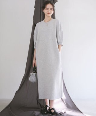 23区 【SLOW/一部店舗限定】ハイゲージテリー スウェット ワンピース ライトグレー系