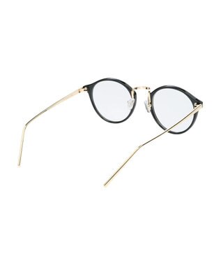 AMERICAN HOLIC ボストンフレームメタルテンプルサングラス Black