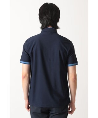 DAKS ダブルカラー スポーティーポロ ネイビー