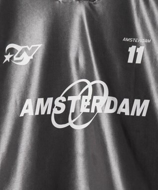 WEGO サテンゲームグラフィックプルオーバー グレー