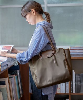 MORROW by thank 新色追加！【A4サイズ収納可/軽量】NYC BAG 2way バッグ カーキベージュ