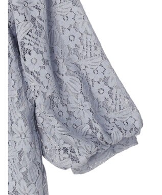 earth music&ecology フラワーレースブラウス Light Gray