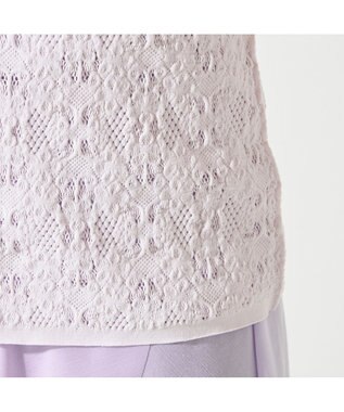 Chacott 【ノーソーイングニット】レーシーバレエニットベスト ライラック