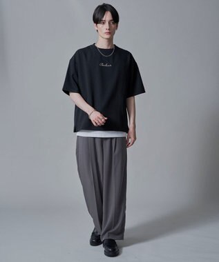 WEGO 【速乾/しわになりにくい/MLサイズ展開】ドライポリアンサンブルプルオーバー（SS） ブラック