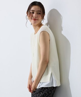 ANY L ギマノースリーブニット オフ