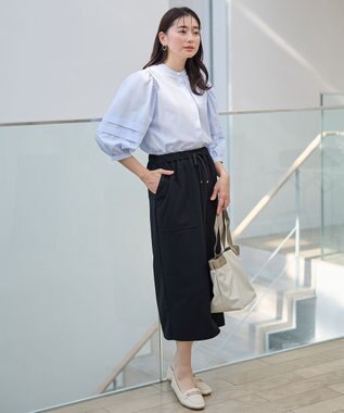 ANY カットジョーゼットベイカースカート ブラック