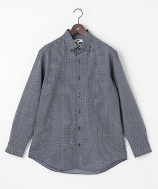 JOSEPH ABBOUD 【キングサイズ・オーガニックコットン】リヨセルリネンプリント シャツ