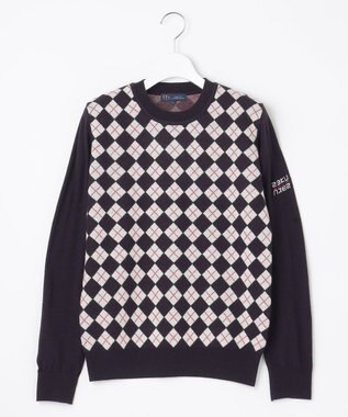 23区GOLF 【WOMEN】【ウォッシャブル】アーガイル ニット ネイビー系5