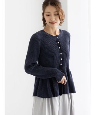 Te chichi モールペプラム2WAYニット チャコールグレー