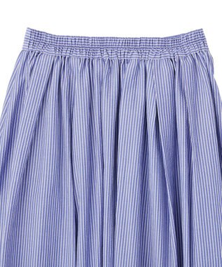 YECCA VECCA タックフレアスカート Stripe
