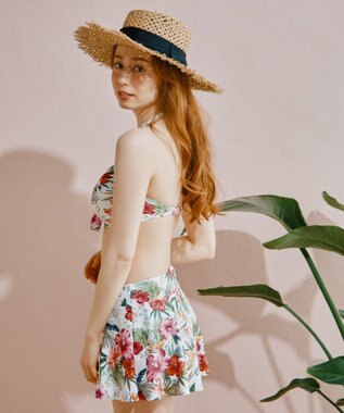 San-ai Resort（三愛水着楽園） 【新色ホワイト＆パープル入荷】４点セット水着　9M・11L【San-ai Resort（サンアイリゾート）】 ホワイト