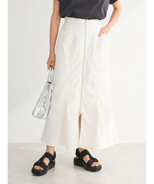 Green Parks ・ＥＬＥＮＣＡＲＥ　ＤＵＥ　Ｗ－ＺＩＰ　マーメイドスカート Off White