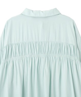 YECCA VECCA バックギャザーロングシャツ Mint