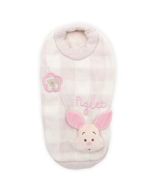 PET PARADISE ディズニー くまのプーさん ピグレット ポシェット ニット 小型犬 ホワイト×ピンク