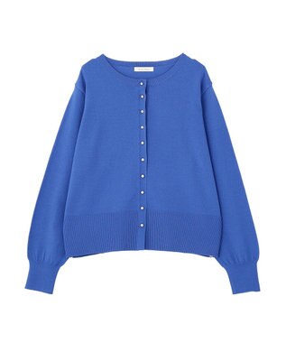Green Parks 金釦コンパクトニットカーディガン Blue