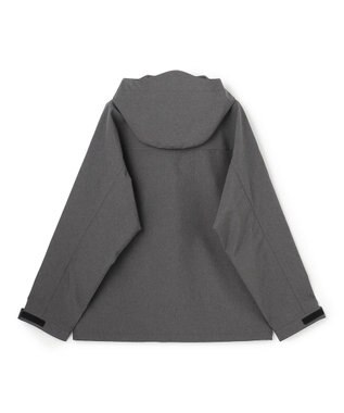 UNFILO MENS 防風撥水 フードブルゾン 杢グレー