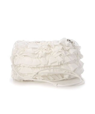 UNBILLION カシュカシュ cachecache / コットンフリルショルダー ホワイト