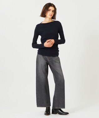 BEIGE， 【新色追加】MARCK / ワイドバギーパンツ Black