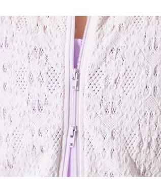 Chacott 【ノーソーイングニット】レーシーバレエニットベスト ライラック