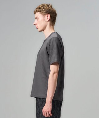 JOSEPH HOMME 【新素材】リュクスジャガード　クルーネック半袖カットソー グレー系