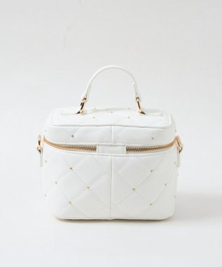 WEGO メタルパーツキルティングバニティショルダー ホワイト