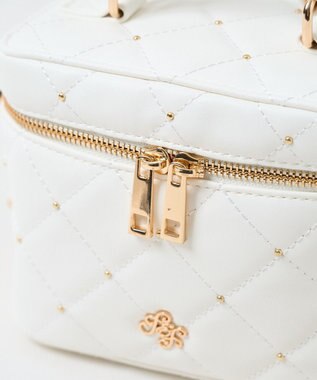 WEGO メタルパーツキルティングバニティショルダー ホワイト