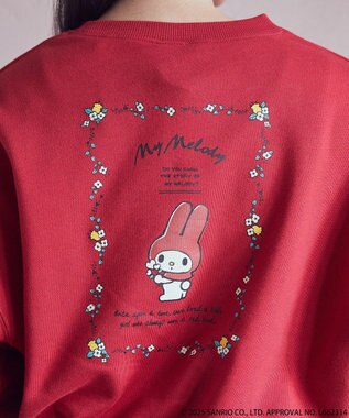 earth music&ecology マイメロディ＆クロミ／ｅａｒｔｈ　レトロアートスウェット Red