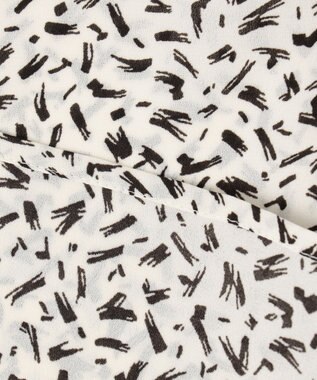 23区 【接触冷感/吸水速乾】ペインティングプリント ブラウス ベージュ系