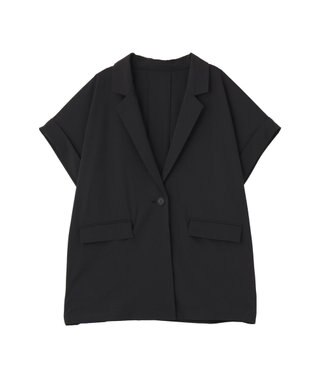 AMERICAN HOLIC 【マルチ機能】フレンチスリーブジャケット Black